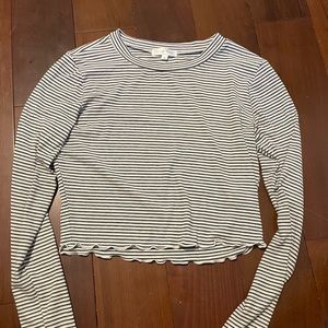 Black and white stripped long sleeve